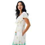 BR3024 EMBROIDERED DETAILS MINI DRESS ONE SIZE