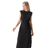 BR55090 DRAPED BODYCON MAXI DRESS