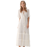 BR21031 EMBROIDERED BOHO LONG DRESS ONE SIZE