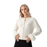 BRIT2825 PLAIN BOTTON UP CARDIGAN