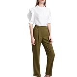 BR55627 HIGH WAIST STRAIGHT LEG TROUSERS