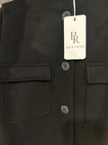 BR11990 ITALIAN SUEDE BLACK JACKET