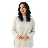 BRIT2823 PLAIN CREWNECK ITALIAN SWEATER