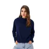 BRIT2826 RIB KNIT OFF THE SHOULDER SWEATER