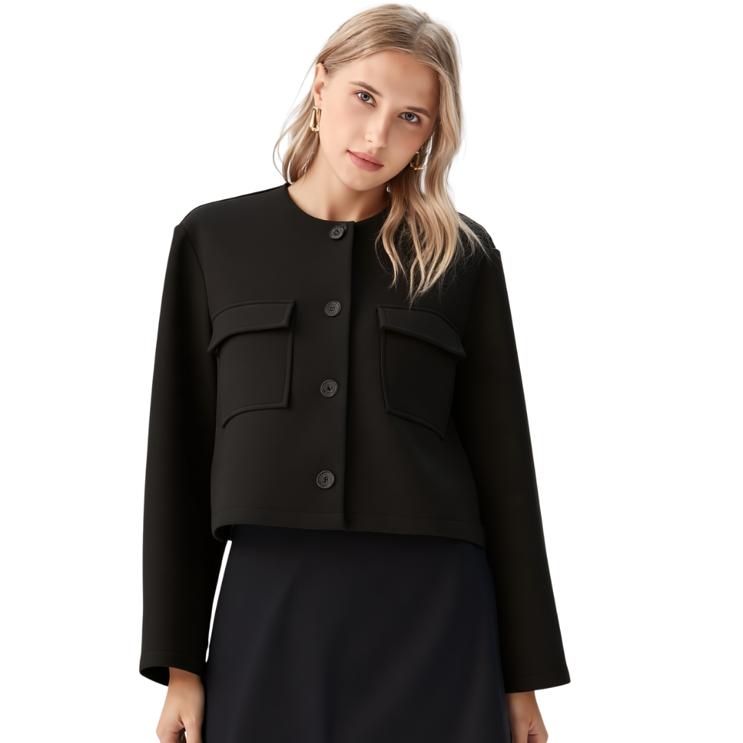 BR11990 ITALIAN SUEDE BLACK JACKET