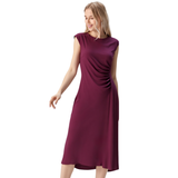 BR55090 DRAPED BODYCON MAXI DRESS