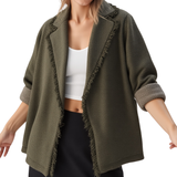 BR55008 TWEED KNIT BLAZER JACKET