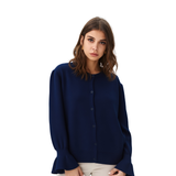 BRIT2825 PLAIN BOTTON UP CARDIGAN